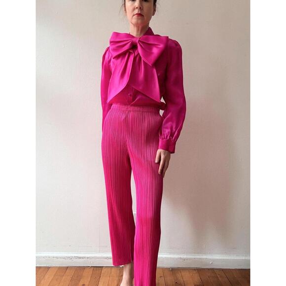 Vintage Issey Miyake Pleats Please Bright Pink Pants